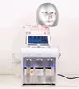 B￤rbar 7 i 1 ansiktsv￥rdsbehandling H2O2 Hydra Aqua vatten hudskal dermabrasion LED Mask RF Ultrasonic Bio Wrinkle Removal Beauty Machine