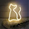 Creativo LED Luce al neon Segno AMORE CUORE Decorazione della festa nuziale Lampada al neon San Valentino Anniversario Decorazioni per la casa Lampada da notte Regalo 201028
