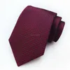 Mode jacquard ränder skjorta affärsdräkt halsband klassiska mäns slips siden slips för män klänning kommer och sandig gåva