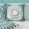 Nordic ricamo serie verde fodera per cuscino in puro cotone motivo floreale cuscini decorativi per divano comodino federa Y200103