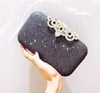 HBP Black Silver Women Evening Tas Party Banquet Glitter Bag voor vrouwen Girls Wedding Clutches Handtas Ketting Schoudertas AA005LuxuryBags886