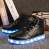 Tamanho 25- LED Sapatos para crianças meninos meninas luminosas sapatilhas com luzes brilhantes LED Chinelos crianças adultos feminino tenis 220208