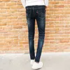 Модная уличная одежда жесткая стрейч тощая джинсы гомберы мужская дыра Patch Livality Fug брюки молодежные огорченные штаны 201111