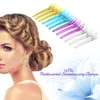 12Pcs Colorful Hair Grip Clips Hairdressing Sectioning Cutting Clamps Professional Plastic Salon Styling Tool W3250