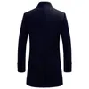 FGKKS Inverno Nuovo Misto Lana Cappotti Uomo Marchio di Qualità Moda Uomo Business Casual Cappotto di Lana Lungo Tratto Cappotto di Lana Maschile 201006