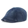 Cotone Denim Berretto Cappello Uomo Donna 2022 Moda Primavera Vintage Boinas Para Hombre Peaky Blinders Berretti da strillone Cappelli ottagonali