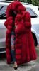 Yskkt falso casaco de pele mulheres engrossar outono inverno quente casaco com capuz super longos casacos grandes casacos e jaquetas mais tamanho lj201202