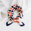 DIY Hair Scarf Headband Square Scarf Small Silk Scarves Colorful Headscarf Head Neck Hair Tie Band Print Neckerchief