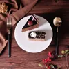 Baking & Pastry Tools European Cake Tray White Ceramic Plate Household Round Fruit Wedding Decoration Afternoon Tea Dessert