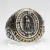 Original design no inlaid texture Virgin Mary Thai silver open ring punk hiphop charm Chaoren silver jewelry5907181