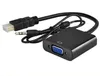 1080p HD till VGA Converter Audio Video Cables DP Display Port Man till VGA Female Converter Adapter Cable med OPP -paketet