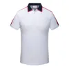 2021 Hoge Kwaliteit Mannen Tees Polo Patchwork Heren Designer T-shirt Casual Mannen Kleding Katoen Tee Mode Poloshirt