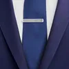 Erkekler için lüks kravat klipleri Yüksek kaliteli ince çelik kol düğünleri düğün hediyesi kutu seti1823