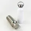 21oz 600ml Large Large Suisse Blanc Bouteille d'eau Randonnée Portable Bouteilles d'eau DIY Capacité DIY