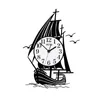 Jeźdź wiatr i fale cichy zegar ścienny Cooper Antlers Nowoczesne design dekoracyjne zegary ścienne Watch do domu dekoracja salonu l7637015