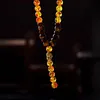 Oiquei vintage heren kettingen natuur tijger oogsteen kralen kristal gele steen kralen boeddha ketting mode sieraden kolye6343109