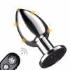Kablosuz Uzaktan Anal Vibratörler Erkekler Kadınlar Için Seks Oyuncak Anal Plug Erkek Prostat Masaj Vajina G Spot Yapay Penis Vibratör Anüs Butt Flus