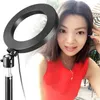 DSLR Fotoğraf stüdyosu Selfie Halka Işık 3200K-5500K Kamera Fotoğraf Dimble LED Aydınlatma ile USB Kablosu ve Mini Tripod