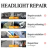 Car Headlight Repair Fluid Polishing Agent Scratch Remover Headlight Renewal Polish Maintenance Liquid Kit Auto Accessories