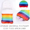 Universal Winter Baby Toddler Footmuff Przytulne palce u stóp fartuchowych wózek śpiwory śpiwory wózka wiatroodporne ciepłe grube podkładka1218m