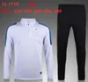 Kinderen 16 17 Retro Soccer Training Pak Lange Mouwen Sweatshirt 18 19 Maillot de Foot Football Jogging Jas Trainingspak