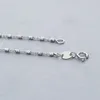 Solid 925 Sterling Silver Chain Necklace 40CM/45CM length White Gold Color Pretty Silver Chain dossy Jewelry Q0531