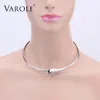 VAROLE Simple Exaggerated Necklace For Women Choker Gold Color Maxi Collar Statement Jewelry Fashion Accessories