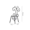 Chaise en forme de bougeoir anniversaire mariage anniversaire romantique bougeoir accessoires Table photophore bougeoir décor