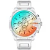 Wholewatches gränsöverskridande ny ankomst Onola Fashion Trendy bästsäljande plaststudent Kvinnor Titta på Mens Waterproof Tape Quartz Watch Wriste