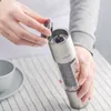 2 in 1 Salt and Pepper Grinder Stainless Steel Manual Pepper Salt Spice Mill Grinder Shaker with Adjustable Coarseness