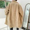 Mann Wollmischungen Mantel Mode Trend Langarm Strickjacke Knopf Fleece Oberbekleidung Designer Männlich Winter Neue Verdickung Lässige Wildleder Lange Mäntel