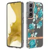 Flower Plating Shockproof Cases For Samsung S20 S21 S22 S23 Plus A32 A52 A72 A33 A53 A73 Soft IMD TPU Chrome Fashion Floral Phone Back Cover