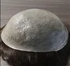 Novo sistema de cabelo com pedaços de cabelo homens fina pele base toupee