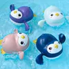 New Summer Baby Bath Toys Shower Baby Clockwork Swimming Children Play Water Cute Little Duck Bathing Bathtub Toy For Kid Gifts Best quality