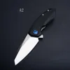 High Quality 0456 Flipper Folding Blade Knife 9Cr18Mov Satin Blade G10 Handle EDC Pocket Knifes with Retail box package