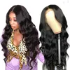 ハイライトP427ボディウェーブ4x4レース閉鎖人間の髪のかつら28 34 40inch Omber Preplucked Human Hair Lace Front Wigs for WO5952785