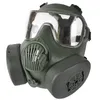 Masque PC tactique extérieur avec ventilateurs Paintball CS jeux Airsoft tir Huting équipement de Protection du visage NO03-326