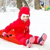 Plastic Snow Sleds Durable Lightweight Sports Snow Slider Thicken Ski Children Outdoor Grass Skiing Snowboarding Snowboard