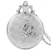 Silver Bronze Masonic G Mason Masonry Design Antique Men Men Analog Quartz Pocket Watch with Collier Chain Gift5359120