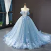  wedding dresses princess ball gown blue