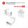 Cargador rápido USB PD 18W QC 3.0 para iPhone UE EE. UU. Enchufe cargadores rápidos para Samsung S10 Huawei