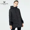 Gasman nouvelle collection d'hiver à capuche femmes Parkas une ligne manteau coupe-vent femme mode hiver épais vestes vers le bas marque 18833 201217