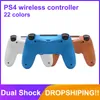 Wireless Bluetooth PS4 -spelkontroller 22 färger för Sony Play Station 4 -spelsystem i detaljhandelskontrollen DHL7377360
