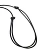 Collier porte-bonheur en cuir noir de Style Simple pour pendentif bricolage réglable 20mm-40mm pour hommes femmes colliers bijoux