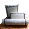 Coussin de coussin européen blanc de riz de haute qualité Taies d'oreiller Nouveau style chinois Coussin d'oreiller carré Canapé Chaise Décoration de voiture 201123