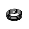 12 Zodiac Ring Aries Taurus Gemini Cancer Virgo Libra Scorpius Sagittarius Capricornus Wedding Stainless Steel Rings Jewelry3778071