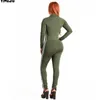 Kobiety Jumpsuits Playsuits Bodysuits Romper Women Style Style Straszne Piase Chude Sexy Scossuit Klub Long Sleeve Club Y2004011835750