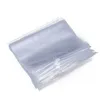Sacchetti di plastica trasparenti da 50 pezzi/lotto Sacchetti richiudibili con zip per abbigliamento per la vendita di abbigliamento, imballaggio di giocattoli stampato su misura