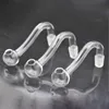 Bent rökningstillbehör Glasolja Burner Pipe 10mm 14mm 18mm Male Female Banger Nail Oil Adapter för Dab Rig Bong Billigast