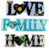 Silikonowe formy żywicy epoksydowej miłość dom rodzina alfabet litera formy DIY stół dekoracji sztuki rzemiosła formy